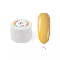 Гель-мусс для объемного дизайна TNL Puffy №02 Сияющее золото, 6 мл.