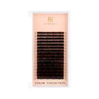 Колорированные ресницы BARBARA (Барбара) №1 (коричневые) МИКС